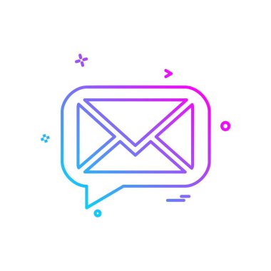 İleti simge tasarlamak vektör