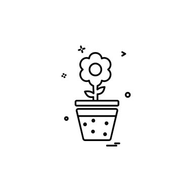 Bitki simge tasarlamak vektör 