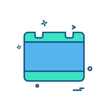 Takvim simge tasarlamak vektör 