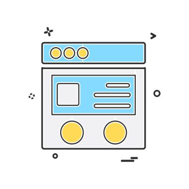 Web düzen simge tasarlamak vektör