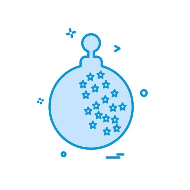 Noel top simge tasarlamak vektör