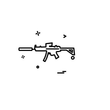 Silah simge tasarlamak vektör 