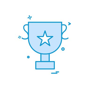 Kupası kupa simge vektör tasarımı