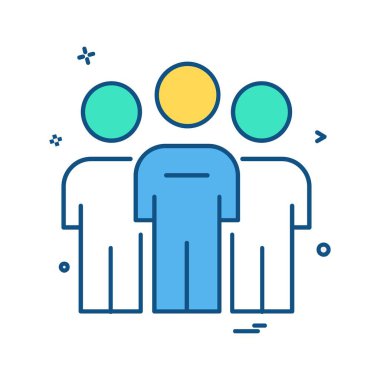 Avatar simge tasarlamak vektör