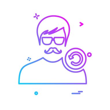 Avatar simge tasarlamak vektör