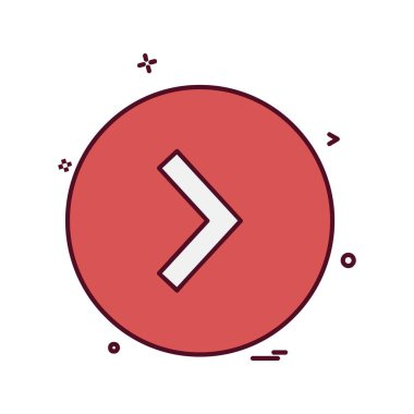 Sağ ok simge tasarlamak vektör