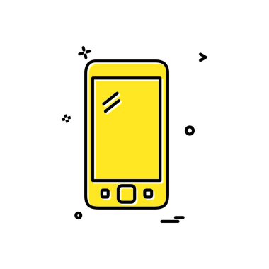 Akıllı telefon simge tasarlamak vektör 