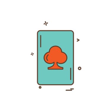 Kart simge tasarlamak vektör