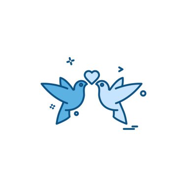 Sevgililer günü simge tasarlamak vektör