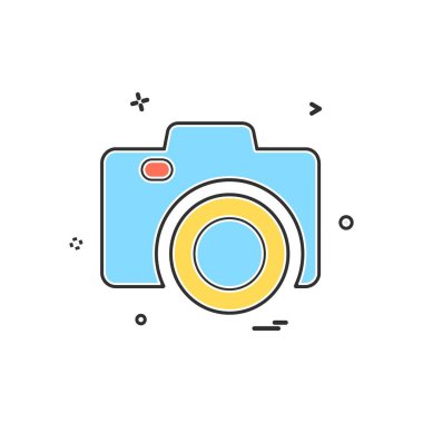 Kamera simgesi tasarım vektörü