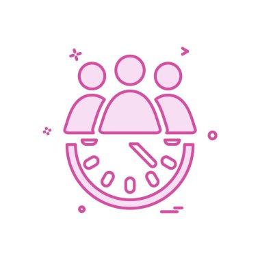 Grup avatar simge tasarlamak vektör