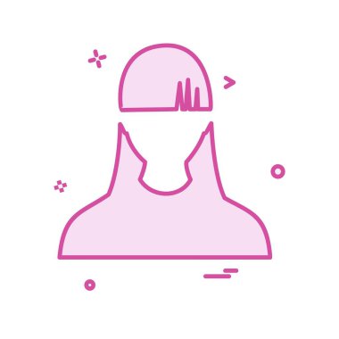 Kadın simge tasarlamak vektör