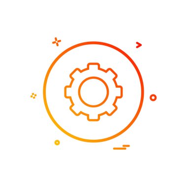 Ayar Dişli simge tasarlamak vektör 