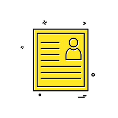 CV simge tasarlamak vektör