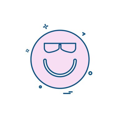 Emoji simgeleri tasarım vektörü 