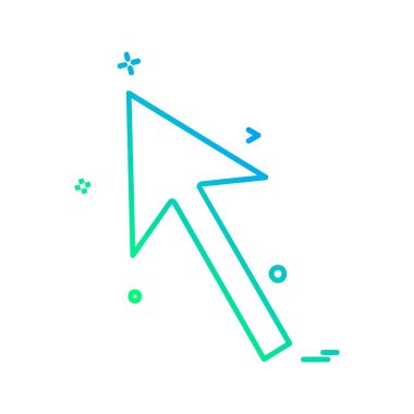 Yukarı ok simgesi tasarım vektörü