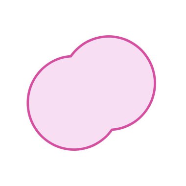 Daire simgesi tasarım, renkli vektör çizim