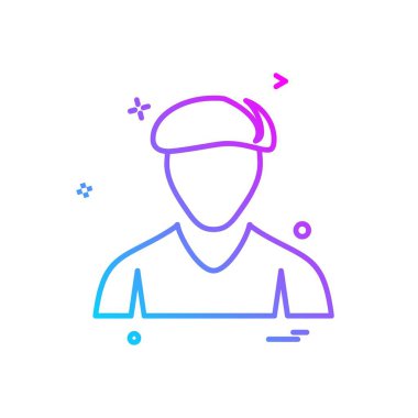 Avatar simge tasarlamak vektör