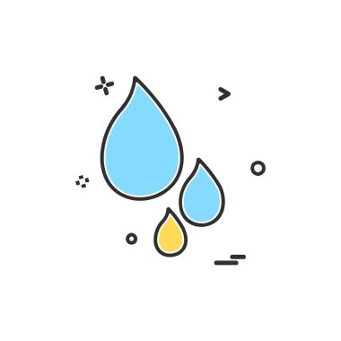 Damla simge tasarlamak vektör