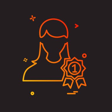 Erkek avatar simge tasarlamak vektör