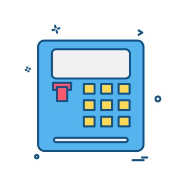 Hesap makinesi simgesi tasarım vektörü