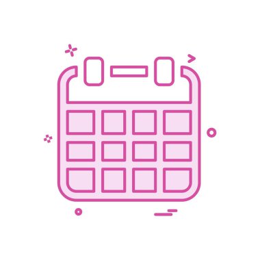 Takvim simge tasarlamak vektör 