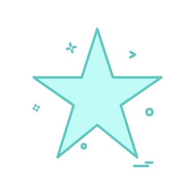 Yıldız simgesi tasarım vektörü 