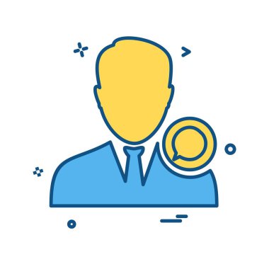 Avatar erkek simge tasarım vektörü