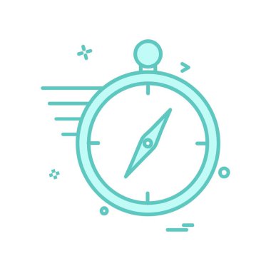 Pusula Simgesi Tasarım Vektörü 