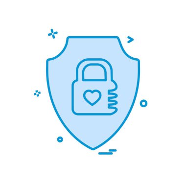 Kalkan simgesi tasarım, renkli vektör çizim