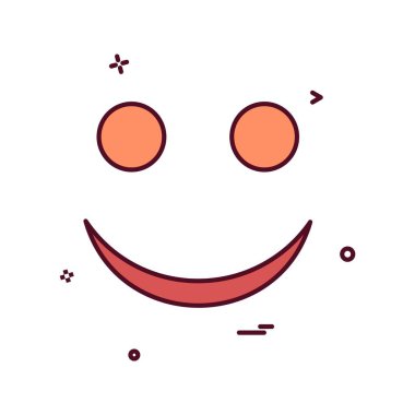 Gülen simge tasarlamak vektör 