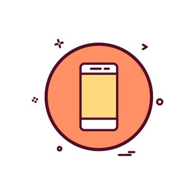 cep telefonu temel simge vektör tasarımı