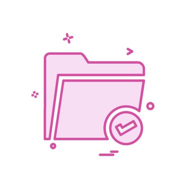 Klasör simge tasarlamak vektör