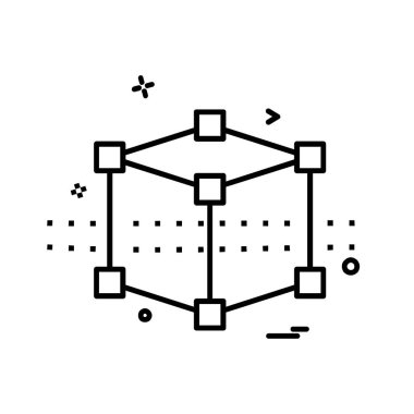 küp simge tasarlamak vektör