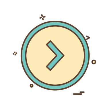 Ok simgesi tasarım vektörü