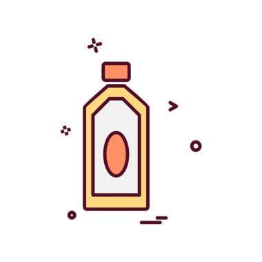 İçki simgesi tasarım, renkli vektör çizim 