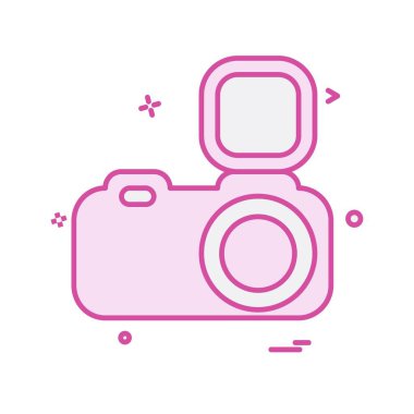 Kamera simgesi tasarım vektörü