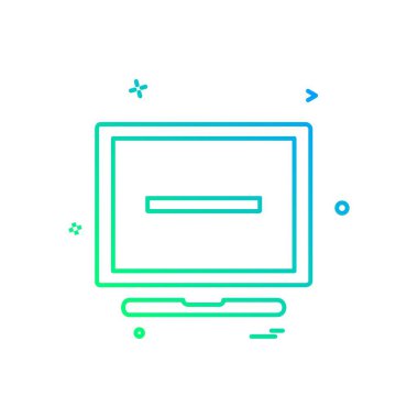 Bilgisayar simgesi tasarım vektörü