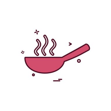 Mutfak simgesi tasarım vektörü 