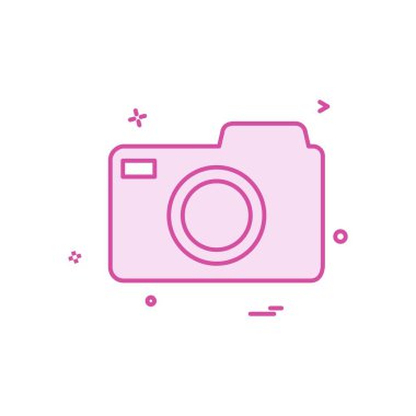 Kamera simgesi tasarım vektörü