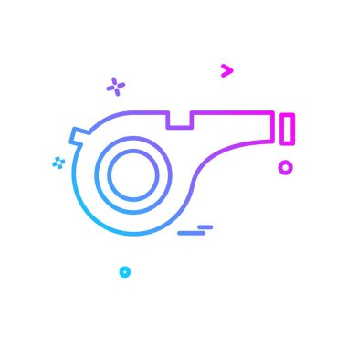 Islık simgesi tasarım vektörü