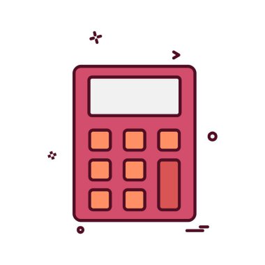 Hesap makinesi simgesi tasarım vektörü