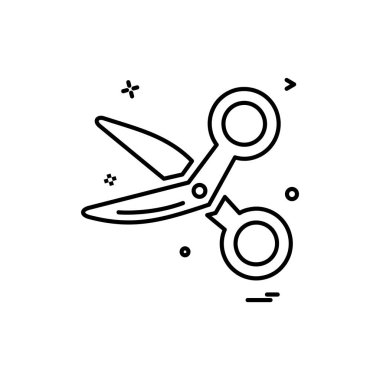 Makas simge tasarlamak vektör