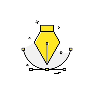 Kalem simge tasarlamak vektör