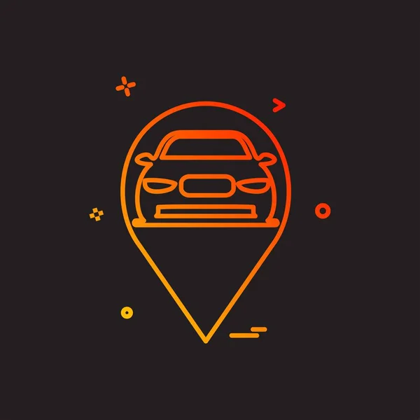 map car location icon vector design