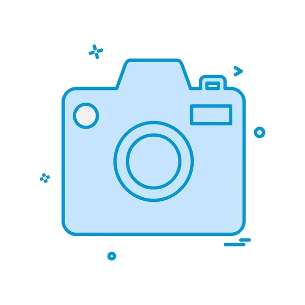 Camera Icon Design Vector — Stock Vector