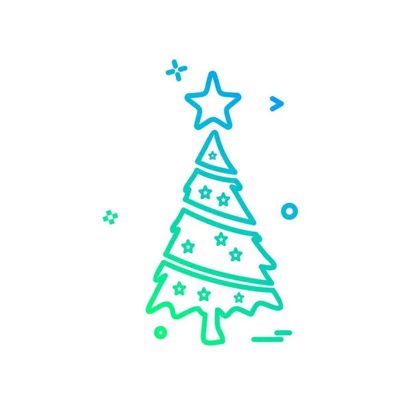圣诞树图标设计矢量 — 图库矢量图片