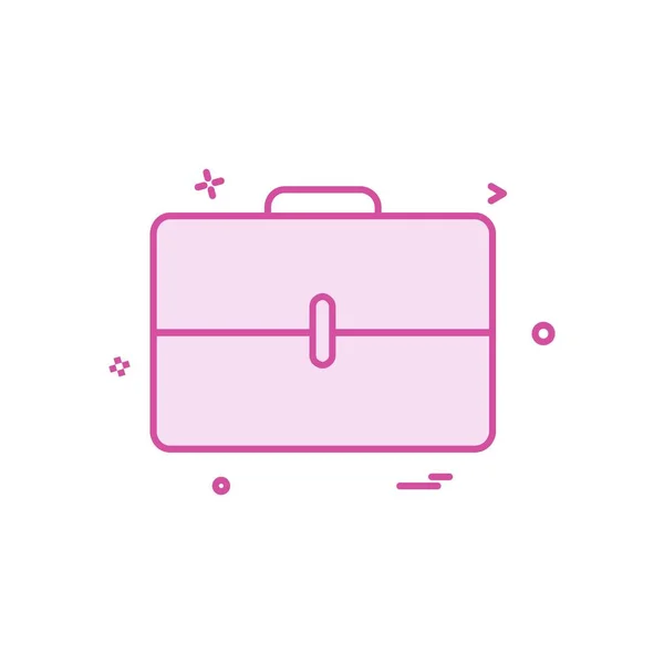 Briefcase Icon Design Vector Illustration — Stock Vector