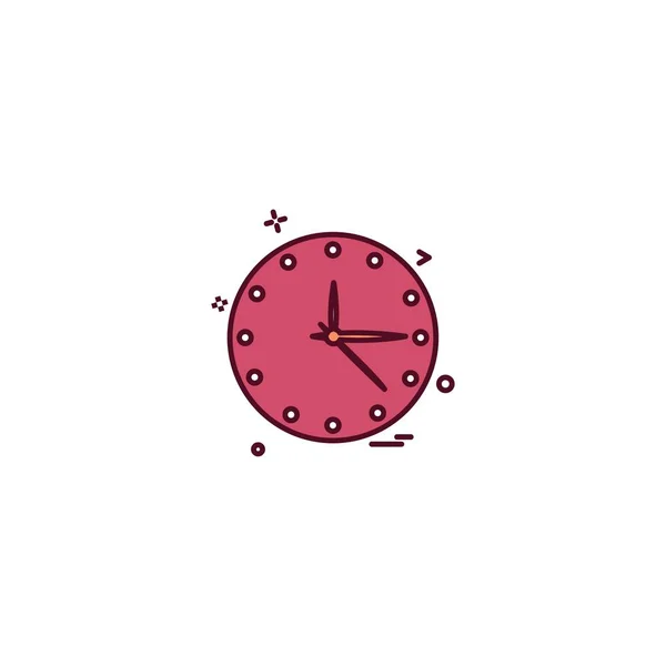Reloj Icono Diseño Vector — Archivo Imágenes Vectoriales
