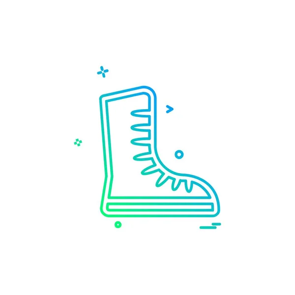 Schuhe Symbol Design Vektor — Stockvektor